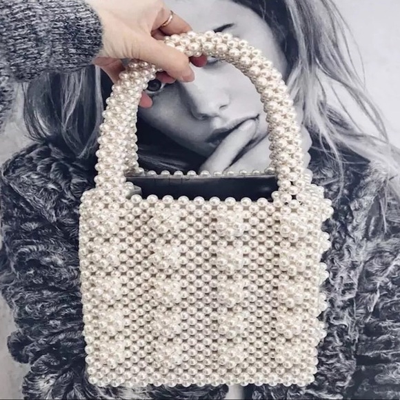 Gorgeous Vintage Style Faux Pearls Beading Handbag - Picture 3 of 8